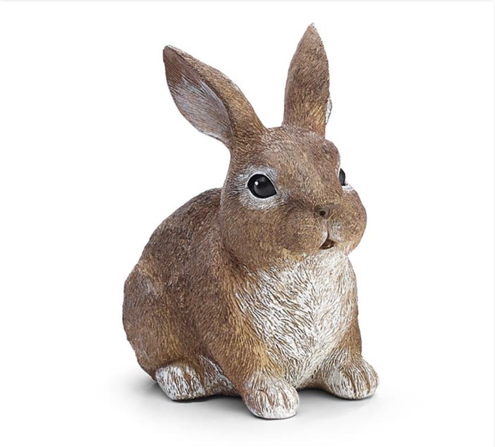 Resin Brown Bunny Figurine