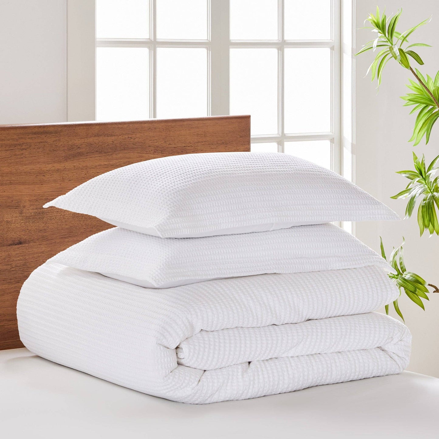 Cloud Waffle Duvet Set