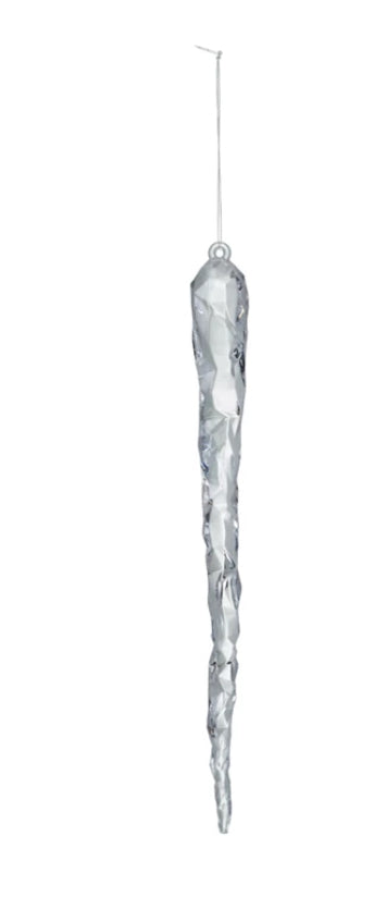 9-1/4"H Acrylic Icicle Ornament, 2 sizes
