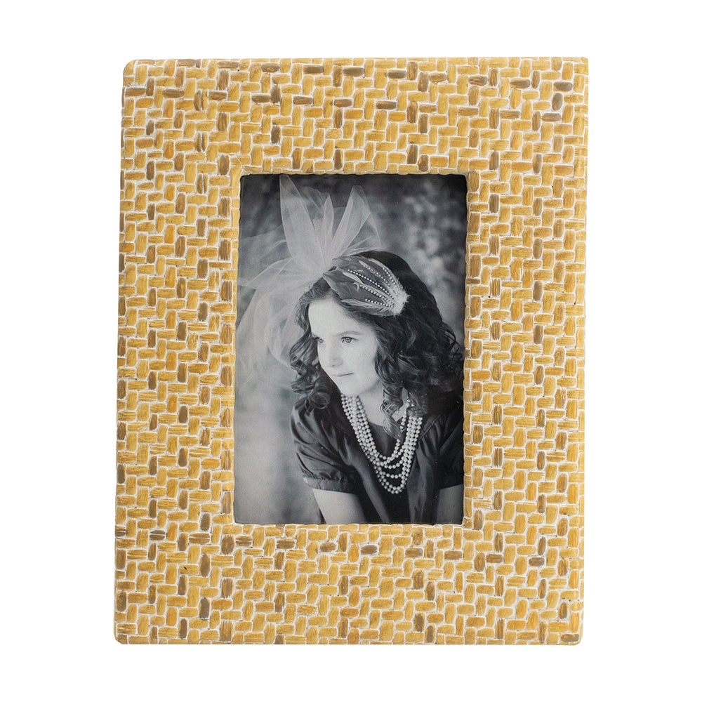 Woven Look 4 x 6 Frame