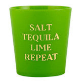 Gold Foil Frost Shot Cups - Tequila - Set of 10
