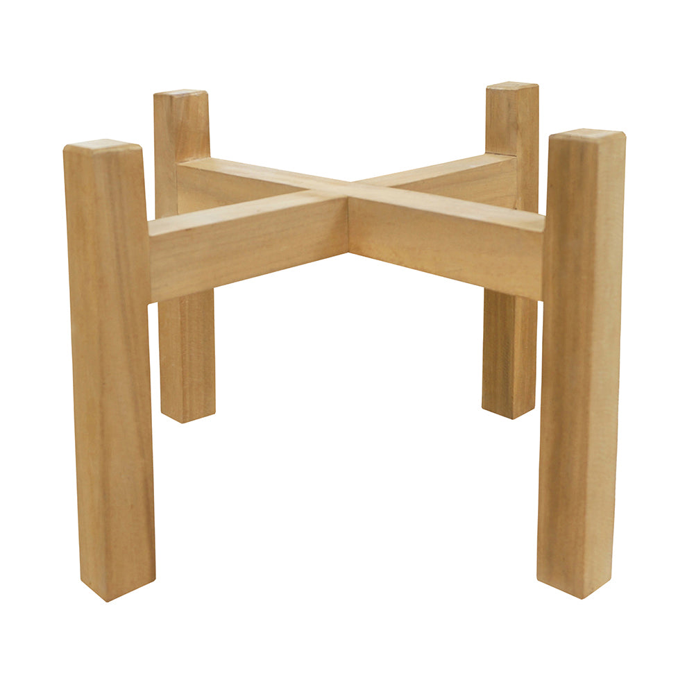 10x10x6.5" Acacia Wood Planter Stand