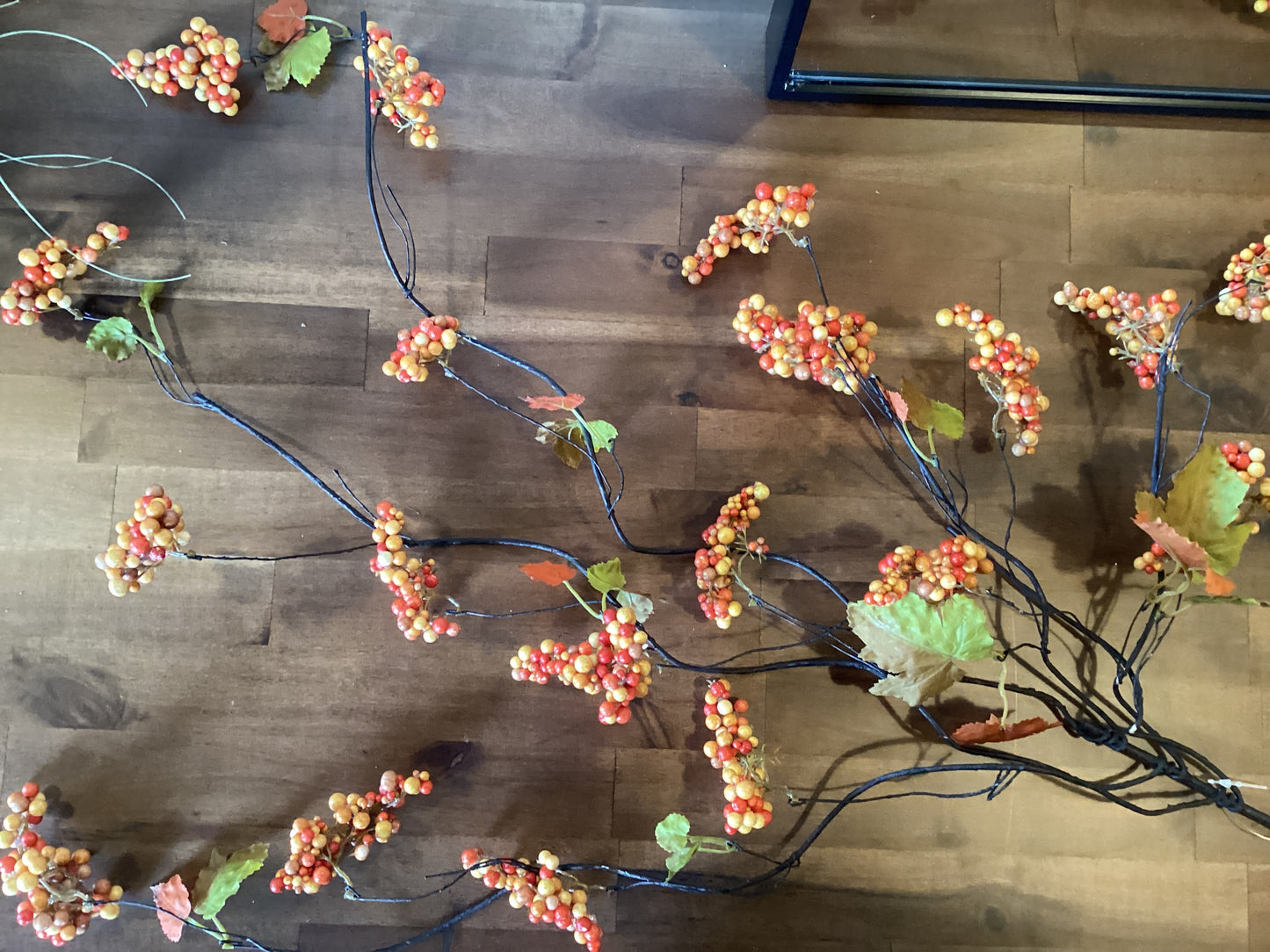 42” Faux Berry Spray w/ Leaves