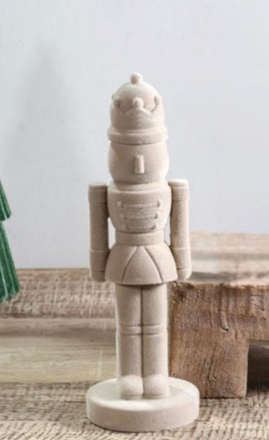 9.9”H Ivory Velvet Nutcracker, 2 styles