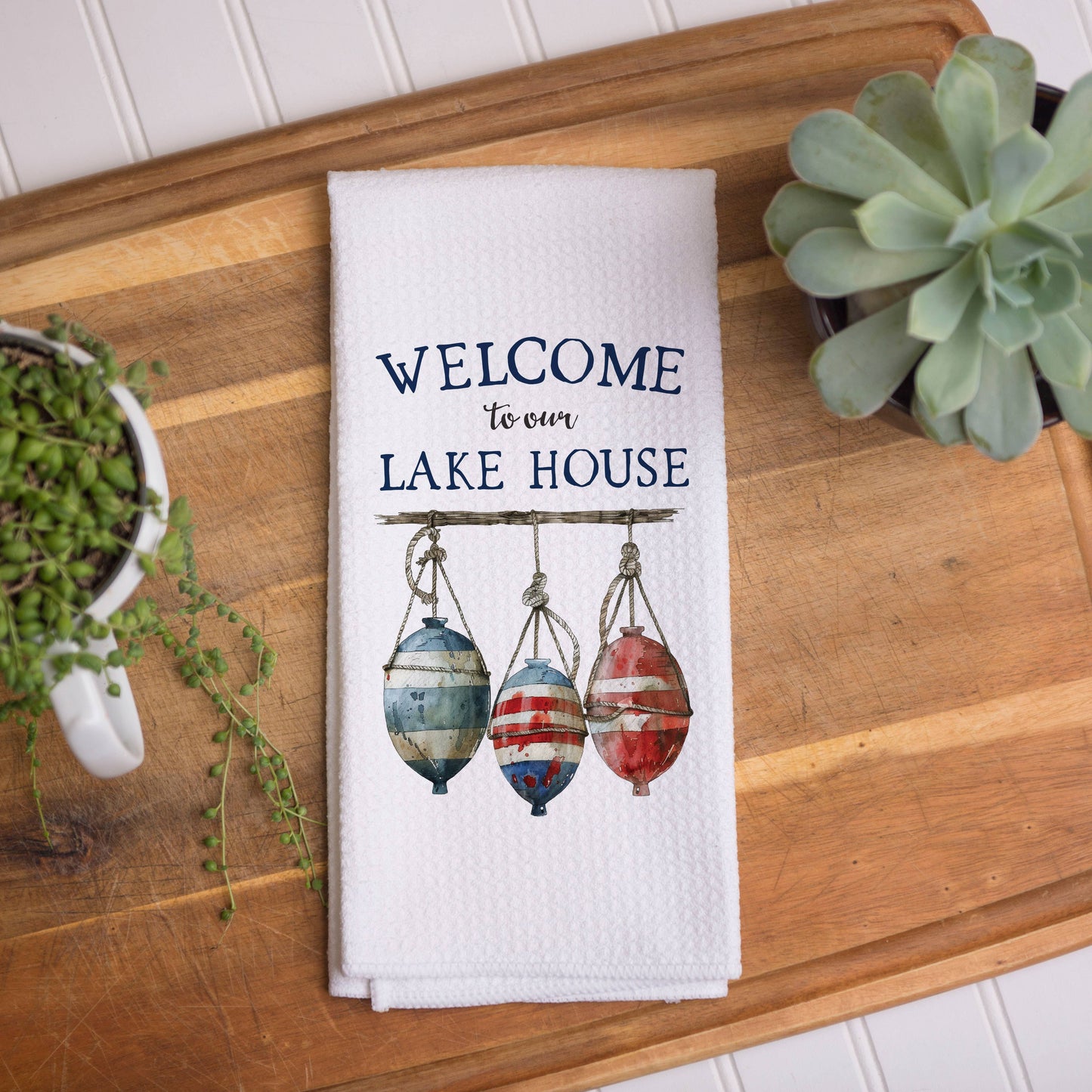 Lake House Towel, Lake House Kitchen Towel, Lake Decor