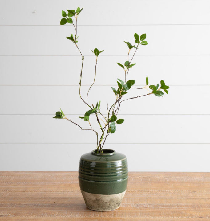 Two Tone Green Vase Large