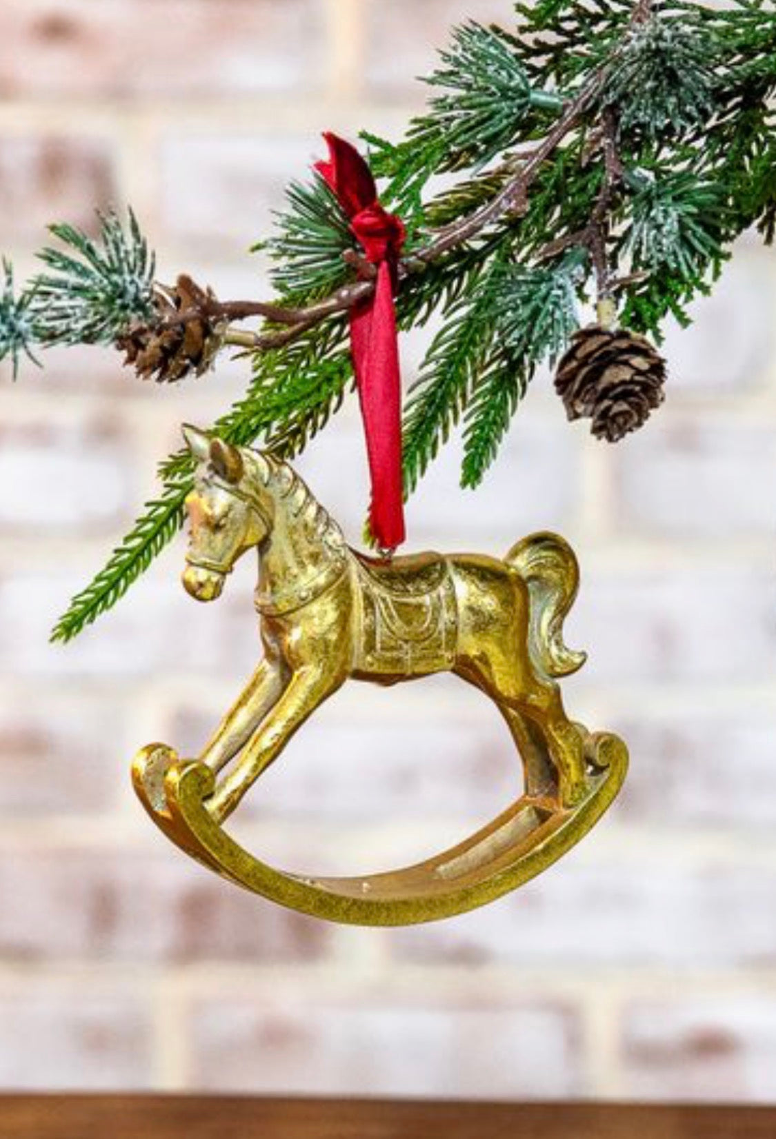 4” ROCKING HORSE ORNAMENT