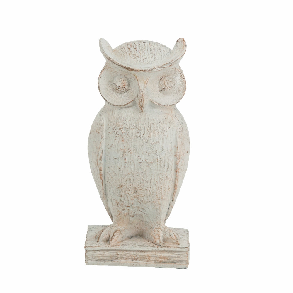 Polyresin Perched Owl Figurine