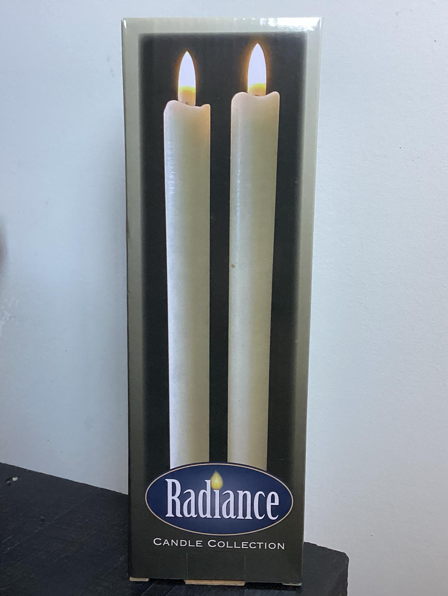 2PK Radiance Wax Taper Candle 1“ x 10“ Ivory