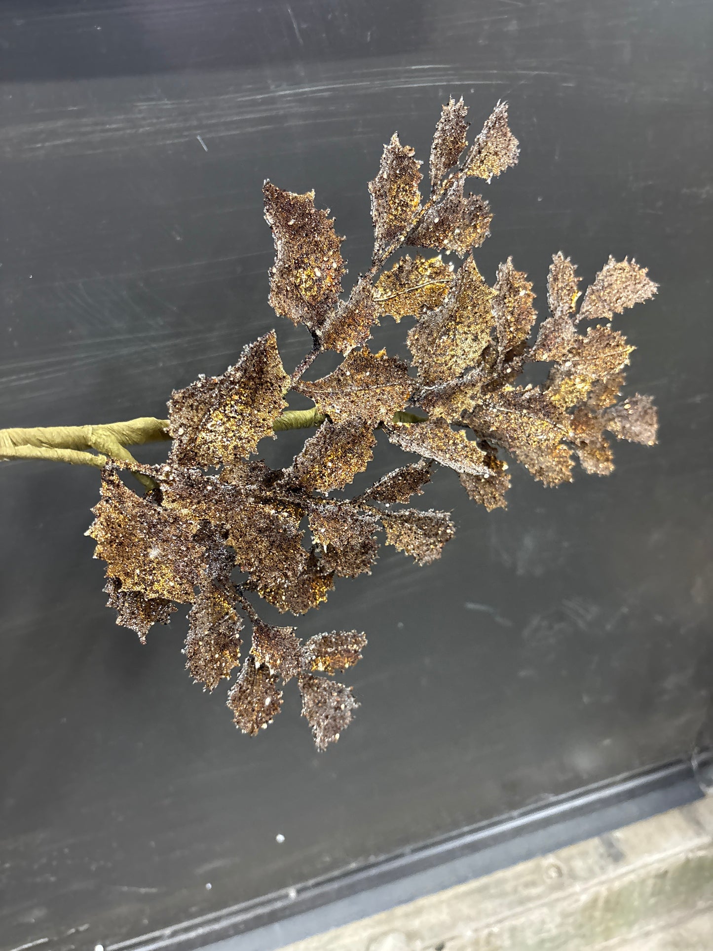 Antique Gold Shimmer Holly