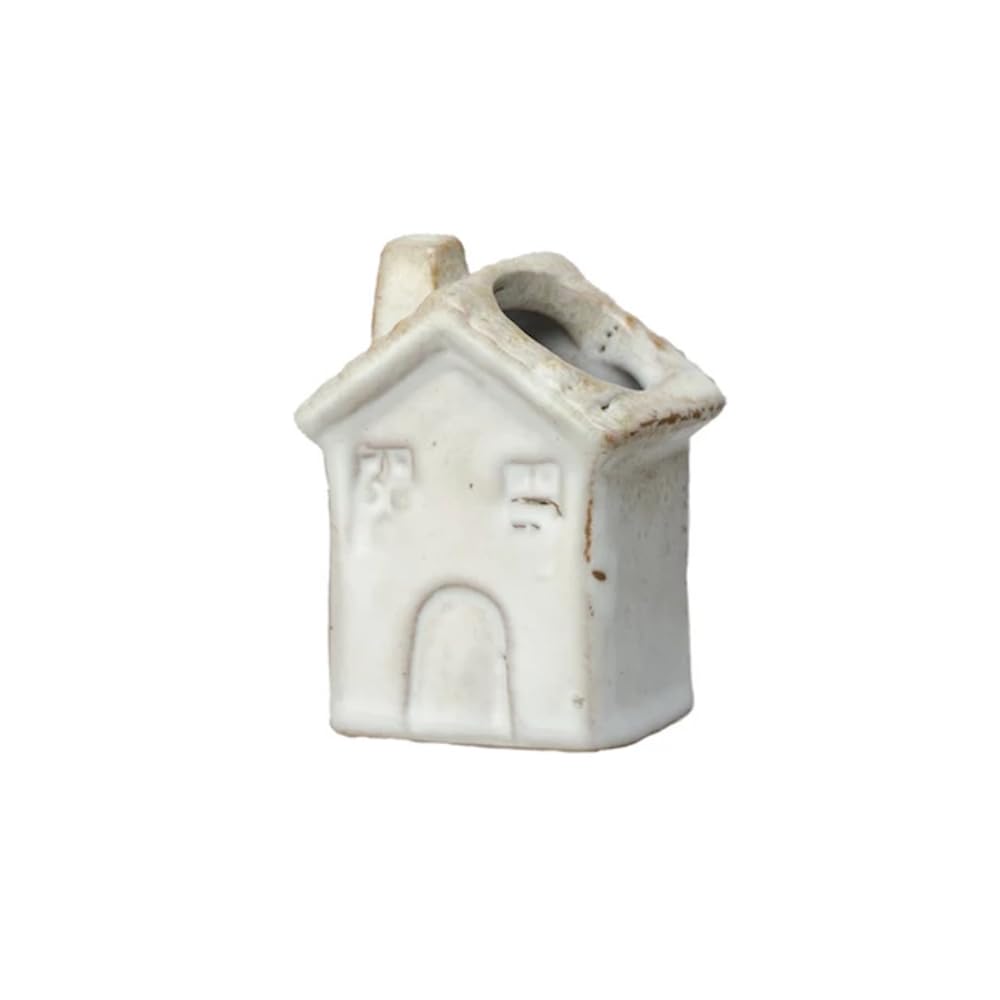 Stoneware House Shaped Toothpick Holder