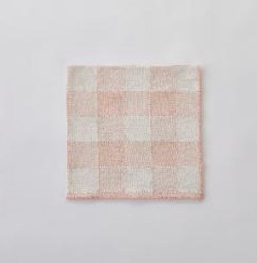 Blush Plaid Linen Napkin