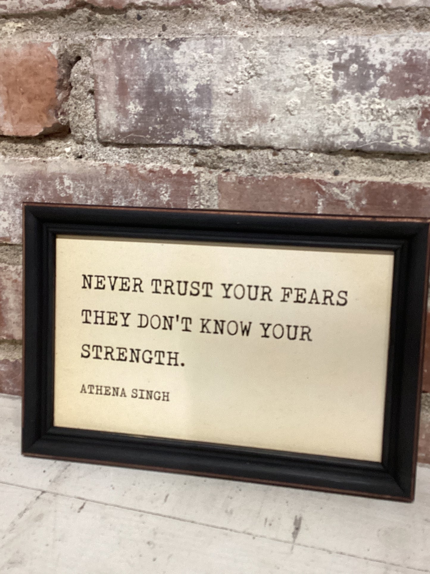 Wood Framed Wall Decor with Saying, 4 Styles