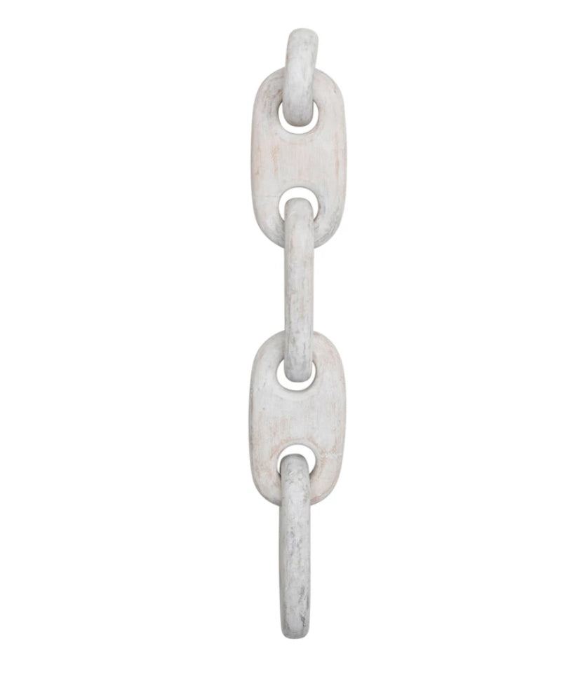 Mango Wood Chain Wall Décor with 5 Links