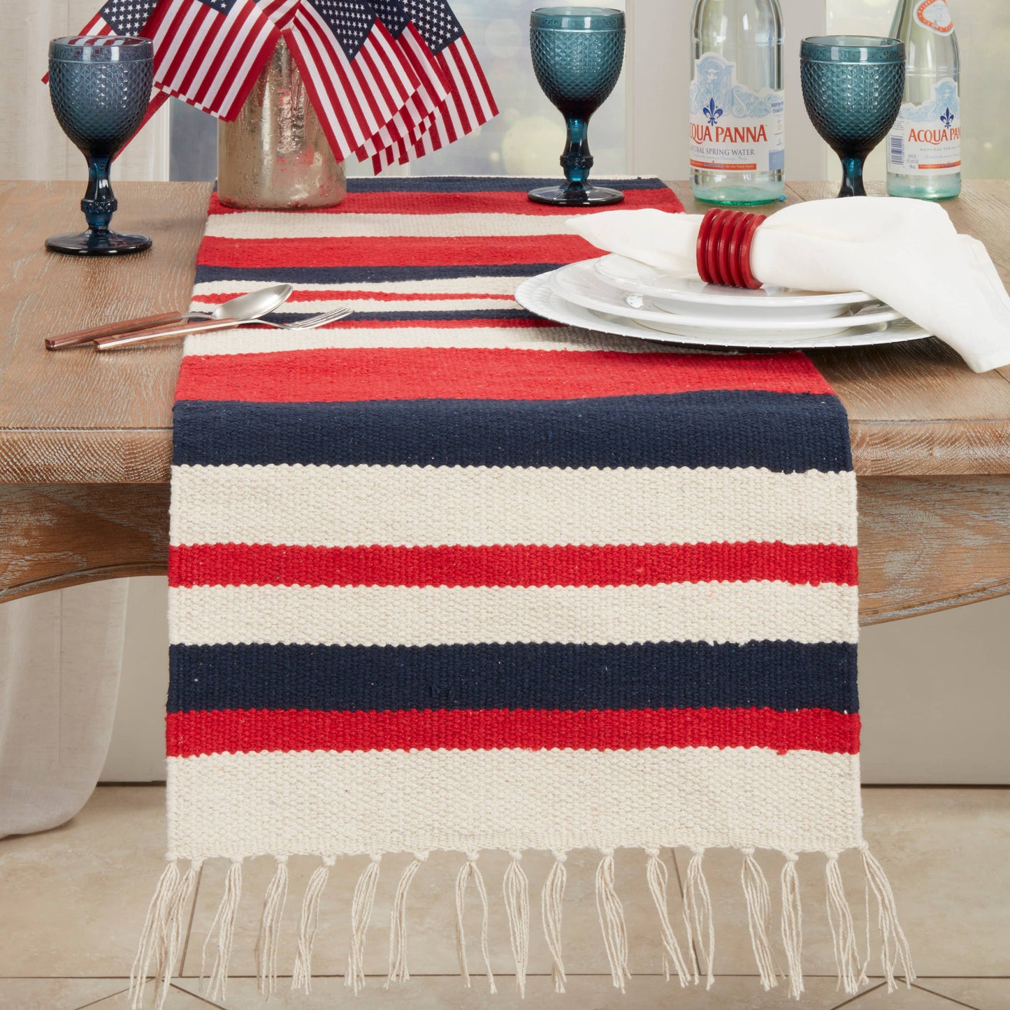 American Dream Stripe Table Runner
