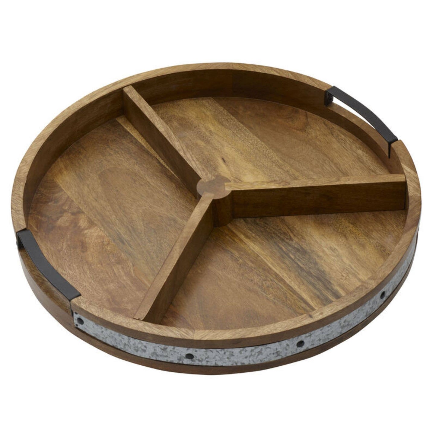 Mikasa Round Galvanized Band Lazy Susan