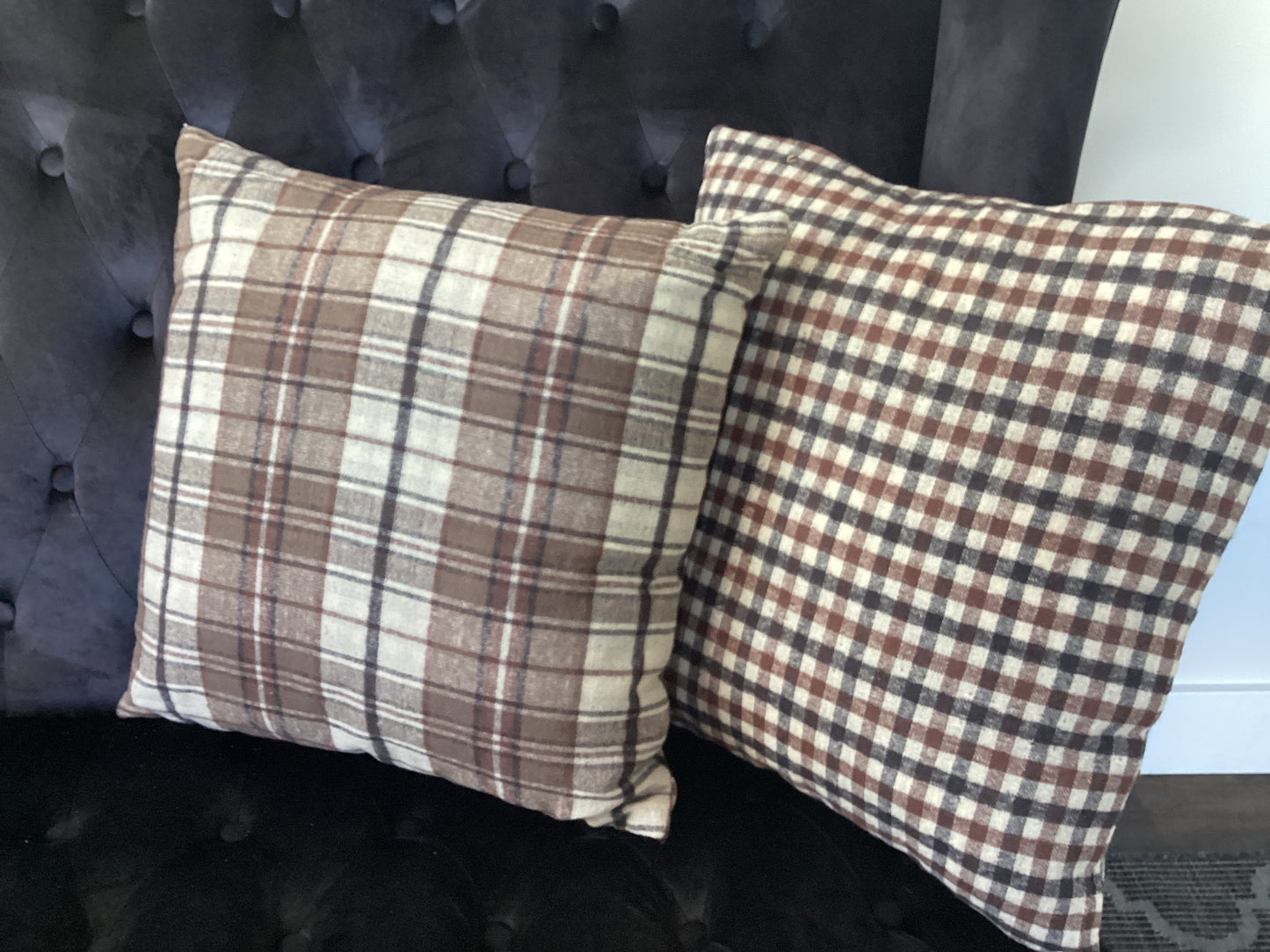 Plaid Reversible Pillow