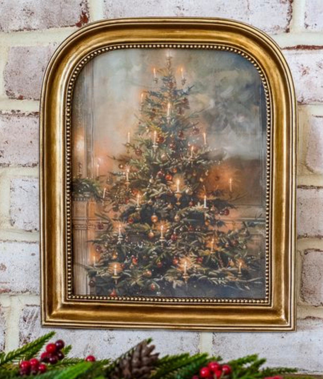 12” Antique Gold Christmas Tree Frame