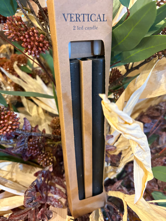 LED Taper Candles - Black