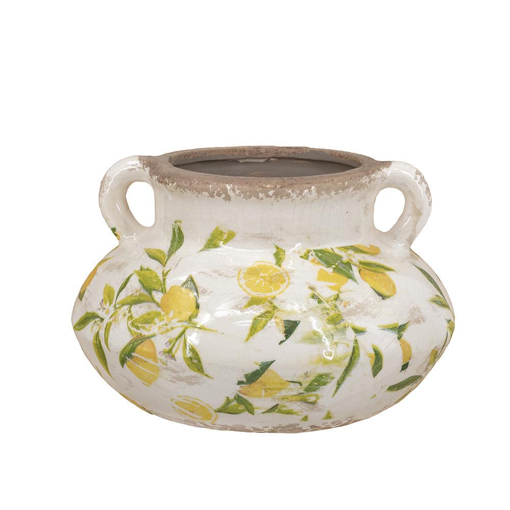 Lemon Ceramic Vase