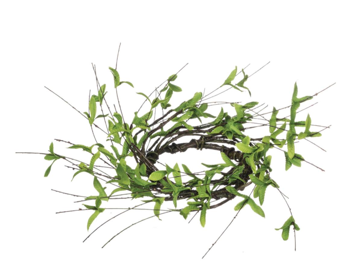 Leaf and Twig Candle Ring
