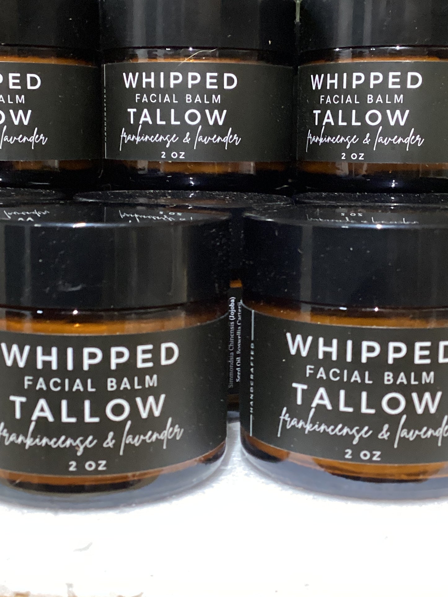 Whipped Tallow Facial Balm Frankincense & Orange 2 oz.