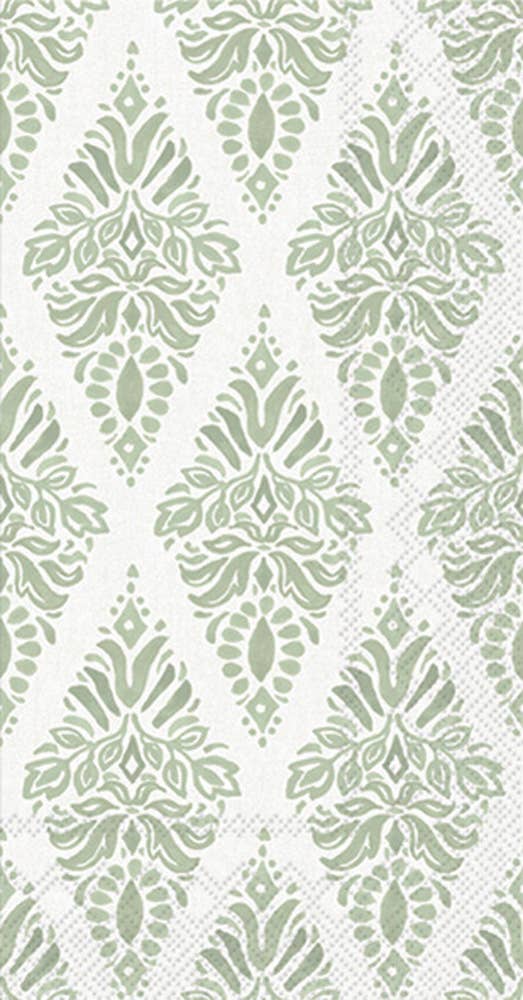 Paper Guest Towels 16 ct Soft Petals Green
