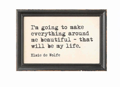 Wood Framed Wall Decor, 4 Styles