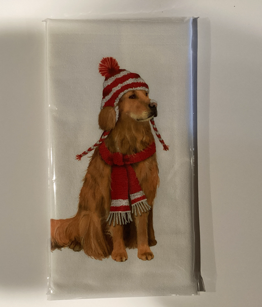 Flour Sack Kitchen Towel Dog