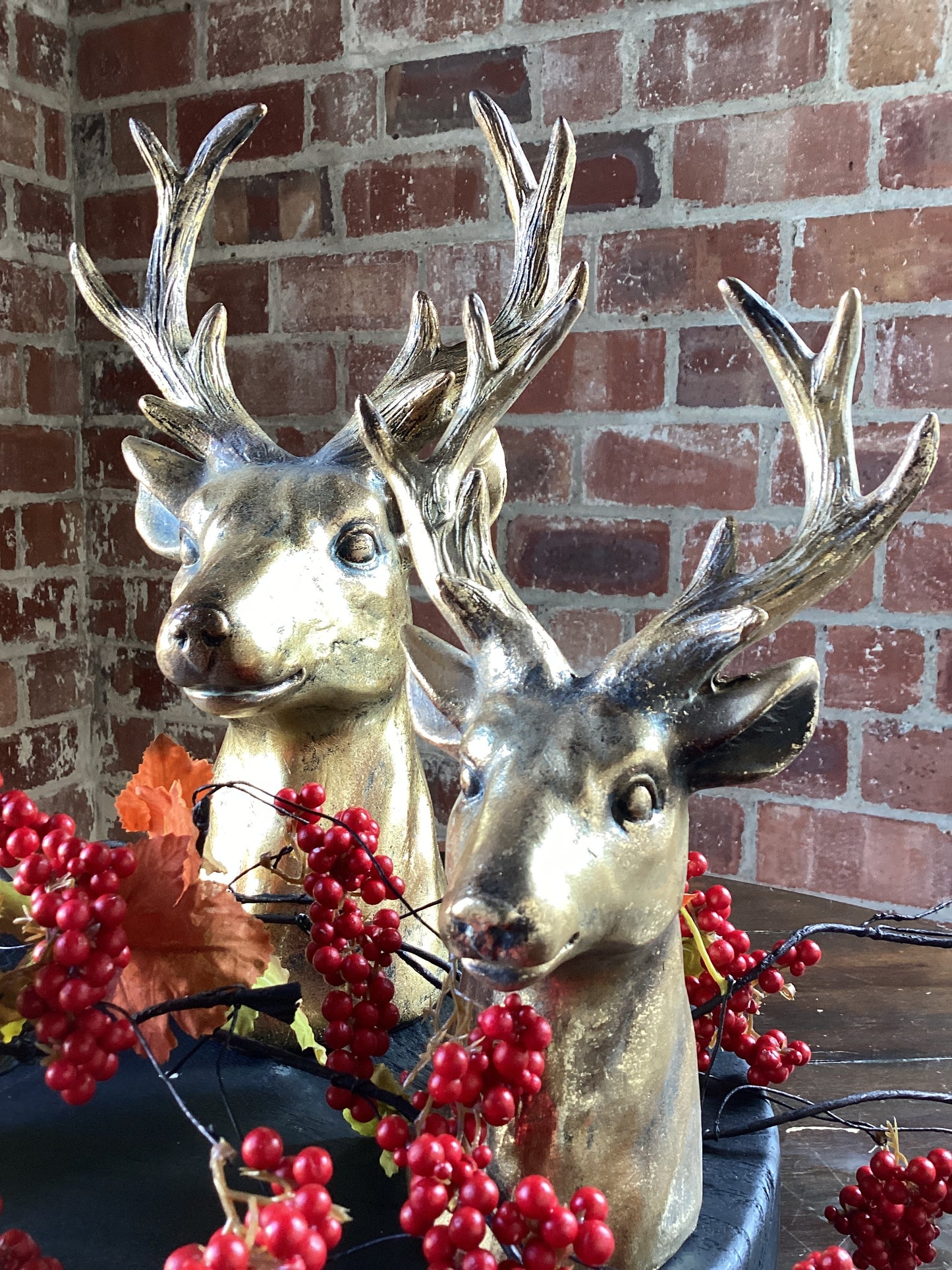 Gold Deer Bust 12.25”H