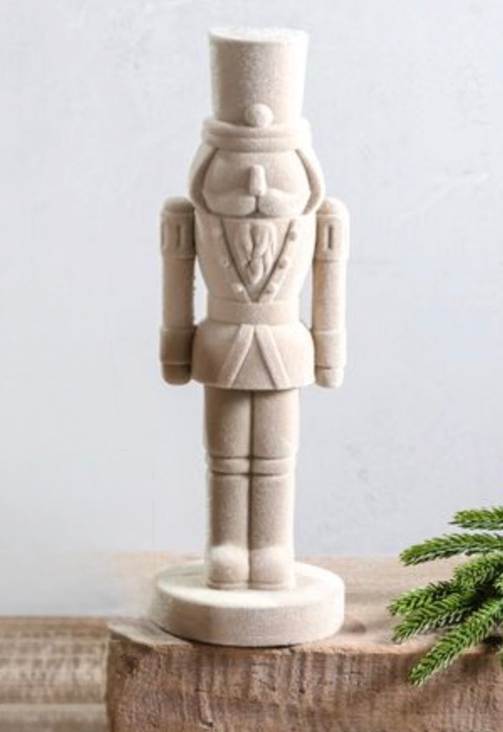 9.9”H Ivory Velvet Nutcracker, 2 styles