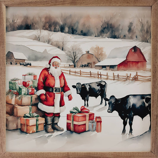 Farmer Santa With Presents