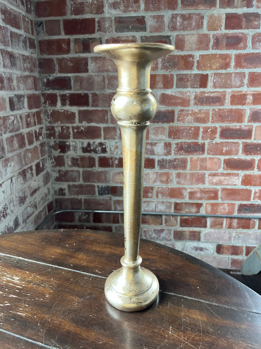 15.5" Gold Resin Candle Holder