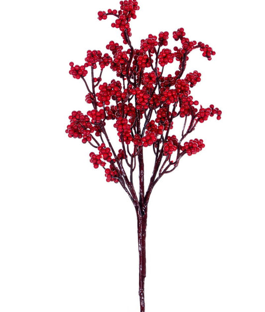 14" Red Petite Cluster Berry Pick