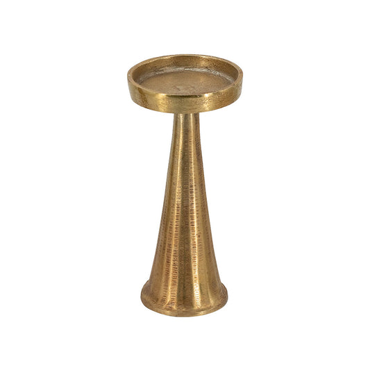 Gold Pillar Candle Holder-sm