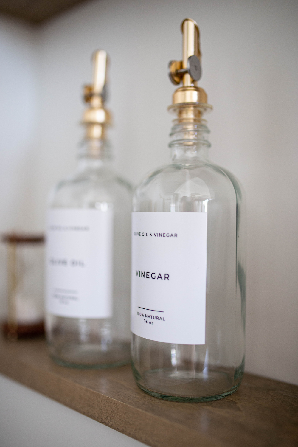 Olive Oil Glass Clear Bottle