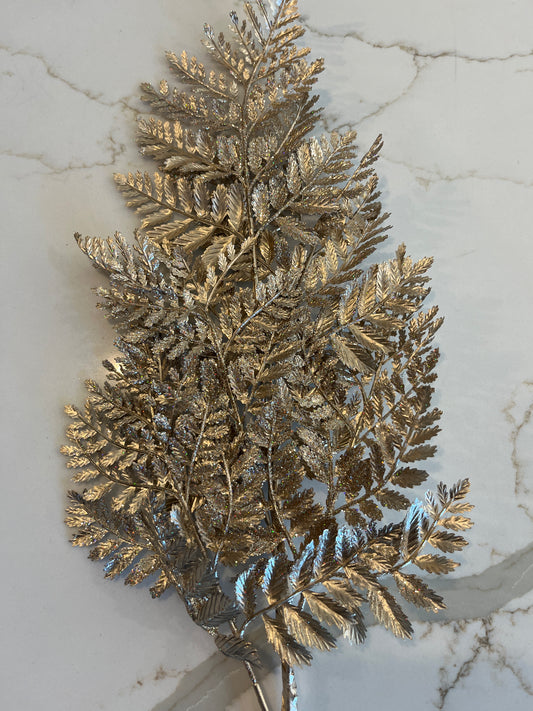 Metallic Leather Fern