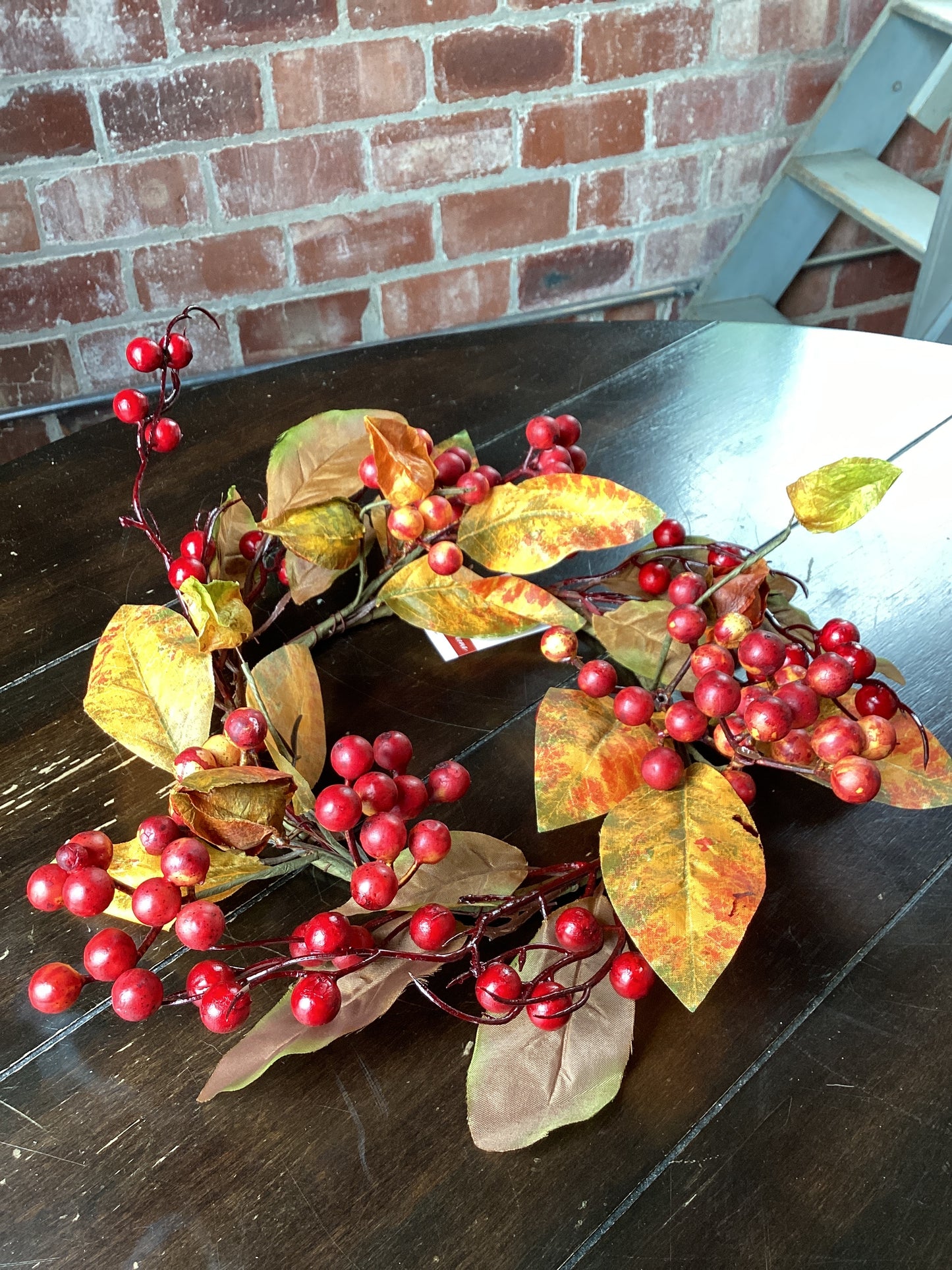 Fall Leaves Candle Ring 8” inner diameter