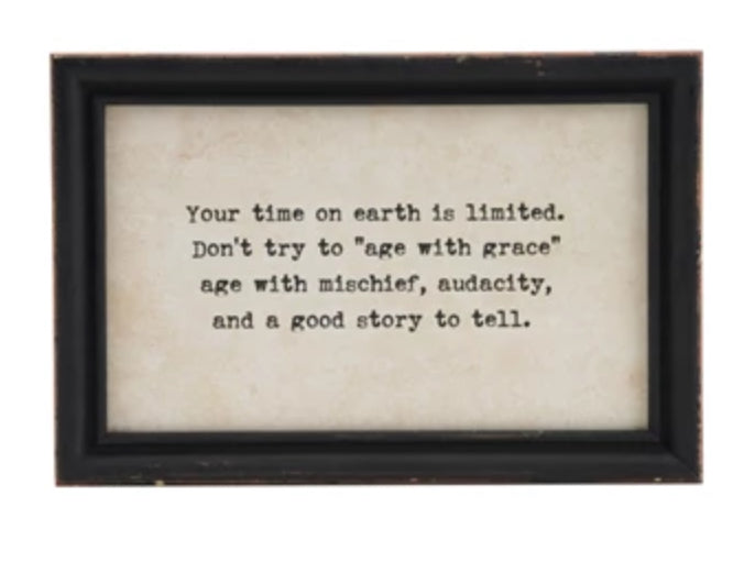 Saying Framed Wall Decor, 4 Styles