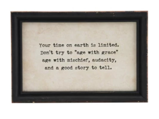 Saying Framed Wall Decor, 4 Styles