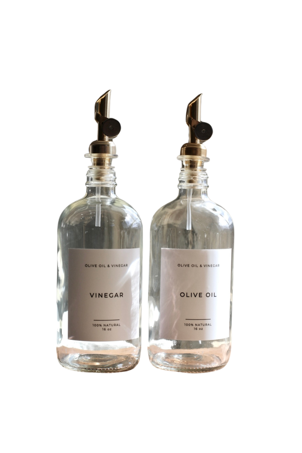 Olive Oil Glass Clear Bottle