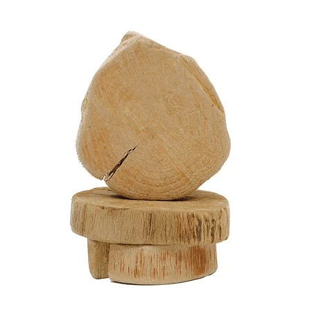 6.5” x 1/2” Natural Round Wood Riser