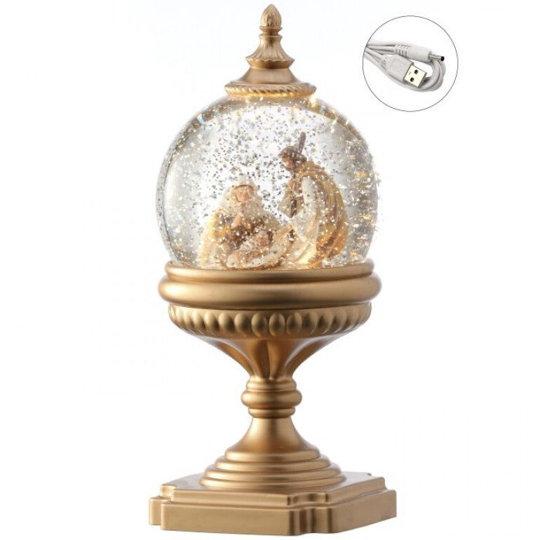 Nativity Pedestal Globe