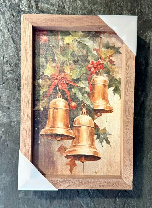 Three Golden Bells 8 x 5 Framed Print