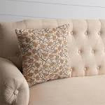 Knubby Slub Dandelion Design Pillow