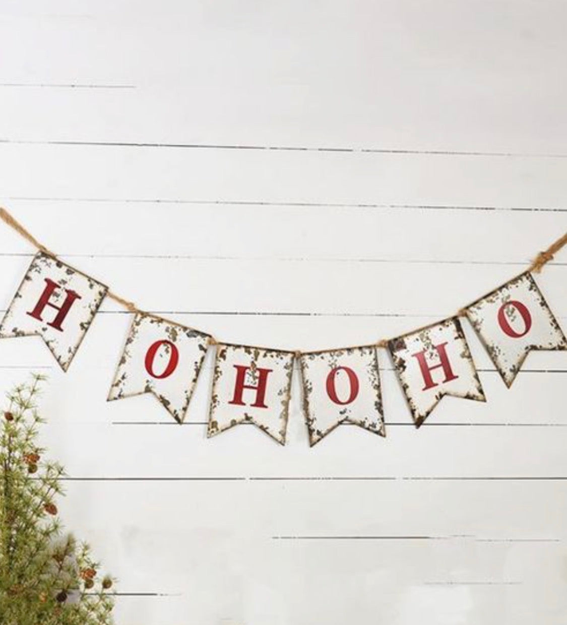 60” Tin Ho-Ho-Ho Banner