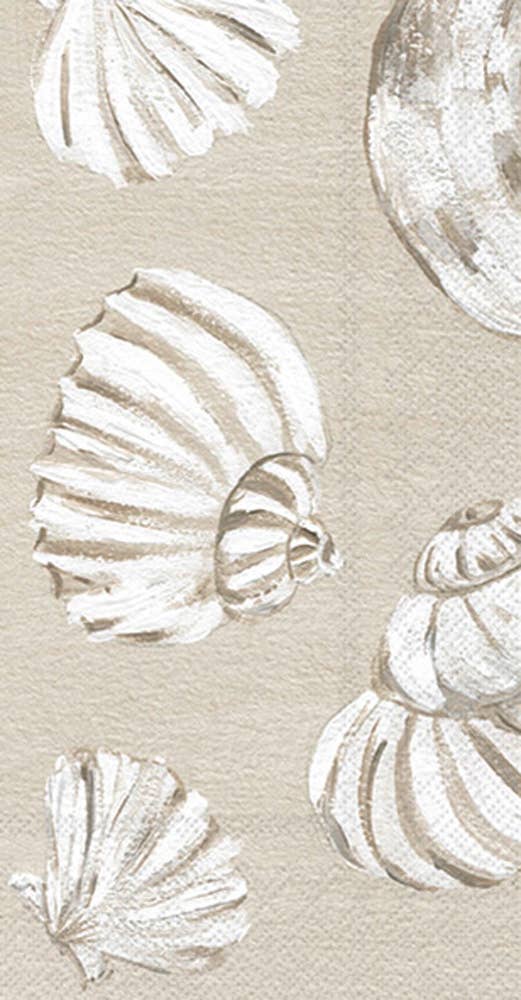 Paper Guest Towels 16 ct Beach Treasures Shells