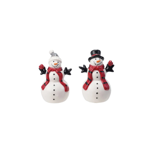 Snowman Salt and Pepper Shaker Set