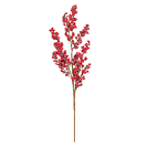 25" Iced Red Berry Spray