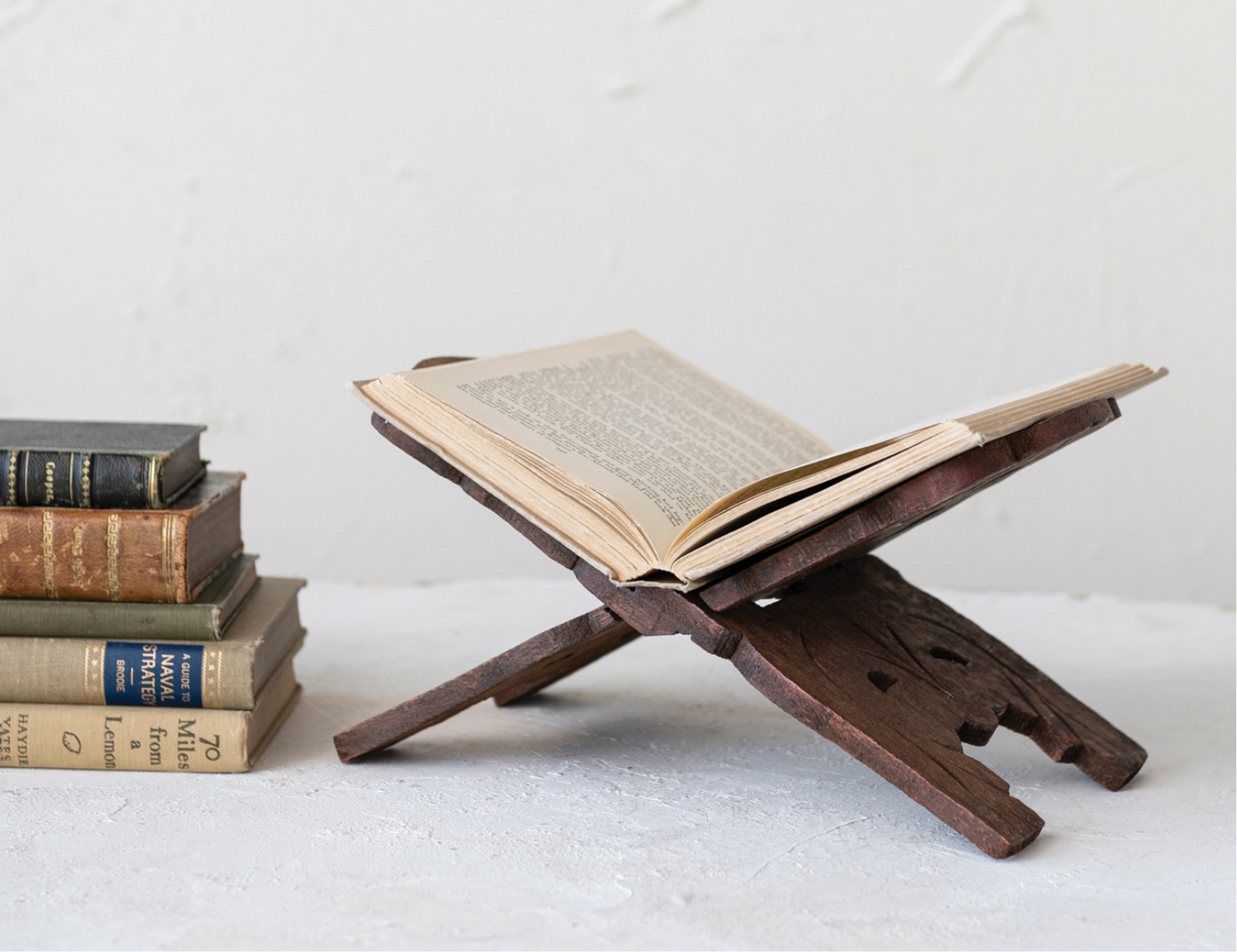 Small Reclaimed Wood Book Holder